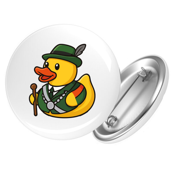 Button Quietscheente Schützenkönig Gummiente Schützenfest rund