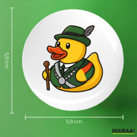 Button Quietscheente Schützenkönig Gummiente Schützenfest