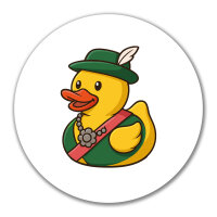 Aufkleber Quietscheente Schützenkönigin Gummiente Schützenfest 10cm