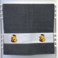 Handtuch Quietscheente Professor Gummiente Lehrer 50x100cm