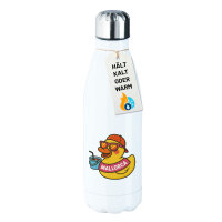 Trinkflasche Quietscheente Malle Gummiente Mallorca 500ml...