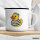 Emaille Tasse Quietscheente Gefängnis Gummiente Knast 300ml Vintage