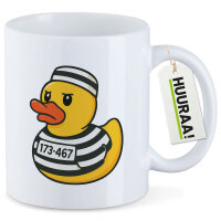 Kaffeetasse Quietscheente Gefängnis Gummiente Knast...