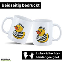 Kaffeetasse Quietscheente Gefängnis Gummiente Knast...