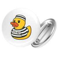 Button Quietscheente Gefängnis Gummiente Knast