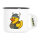 Emaille Tasse Quietscheente Wikinger Gummiente Viking 300ml Vintage
