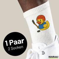 Unisex Socken Quietscheente Eishockey Gummiente Hockey...