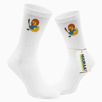 Unisex Socken Quietscheente Eishockey Gummiente Hockey Größe 37/46 White Motiv Tennissocken