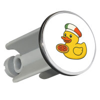Waschbeckenstöpsel Quietscheente Italien Gummiente...