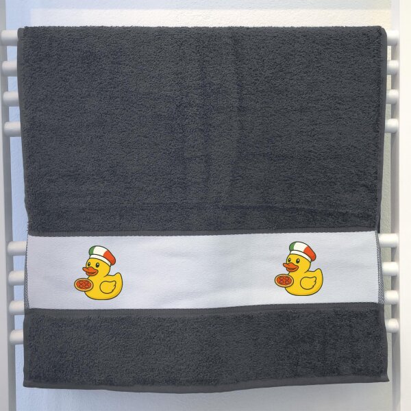 Handtuch Quietscheente Italien Gummiente Italiener 50x100cm