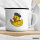 Emaille Tasse Quietscheente Frankreich Gummiente Franzose 300ml Vintage