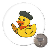 Magnet Quietscheente Frankreich Gummiente Franzose 59mm...