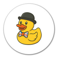 Aufkleber Quietscheente Großbritannien Gummiente...