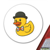 Aufkleber Quietscheente Großbritannien Gummiente...