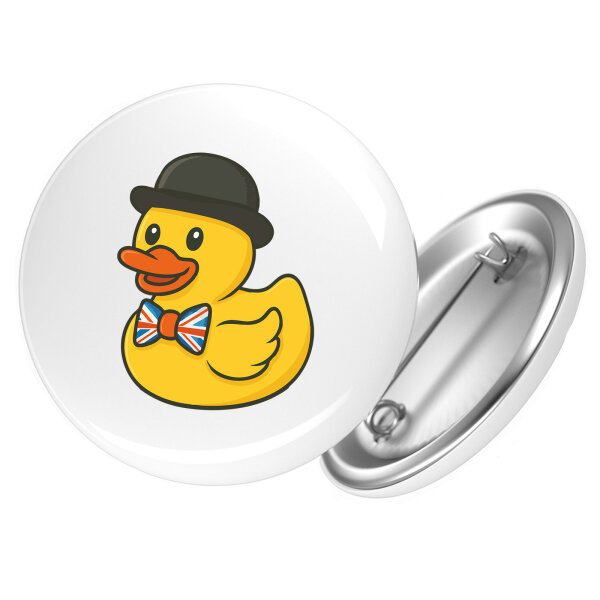 Button Quietscheente Großbritannien Gummiente Brite
