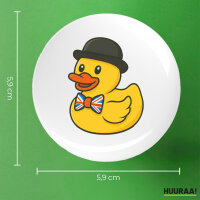 Button Quietscheente Großbritannien Gummiente Brite