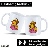 Kaffeetasse Quietscheente Prinzessin Gummiente Princess...