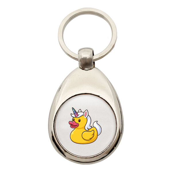 Schlüsselanhänger Quietscheente Einhorn Gummiente Unicorn Schlüsselring