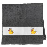 Handtuch Quietscheente Einhorn Gummiente Unicorn 50x100cm