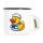 Emaille Tasse Quietscheente Matrose Gummiente Seemann 300ml Vintage