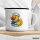 Emaille Tasse Quietscheente Matrose Gummiente Seemann 300ml Vintage