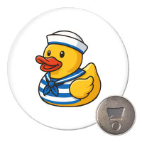 Magnet Quietscheente Matrose Gummiente Seemann 59mm Kühlschrankmagnet Flaschenöffner