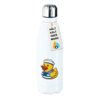 Trinkflasche Quietscheente Matrose Gummiente Seemann...