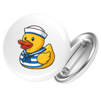 Button Quietscheente Matrose Gummiente Seemann