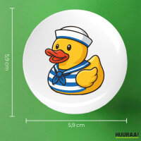 Button Quietscheente Matrose Gummiente Seemann