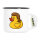 Emaille Tasse Quietscheente Vokuhila Gummiente 80s 300ml Vintage