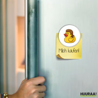 Magnet Quietscheente Vokuhila Gummiente 80s 59mm...