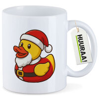 Kaffeetasse Quietscheente Nikolaus Gummiente...
