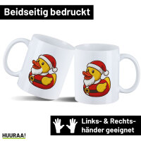 Kaffeetasse Quietscheente Nikolaus Gummiente...