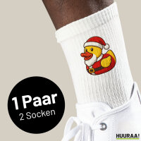 Unisex Socken Quietscheente Nikolaus Gummiente...