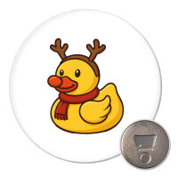 Magnet Quietscheente Rudolf Gummiente Rentier 59mm Kühlschrankmagnet Flaschenöffner