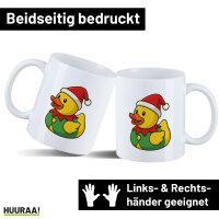 Kaffeetasse Quietscheente Wichtel Gummiente Elfe 330ml