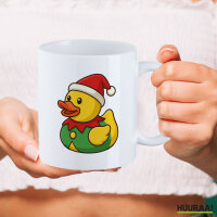 Kaffeetasse Quietscheente Wichtel Gummiente Elfe 330ml