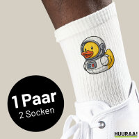 Unisex Socken Quietscheente Astronaut Gummiente...