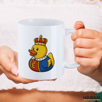 Kaffeetasse Quietscheente König Gummiente King 330ml
