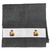 Handtuch Quietscheente König Gummiente King 50x100cm