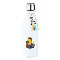 Trinkflasche Quietscheente König Gummiente King...