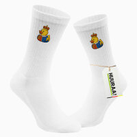 Unisex Socken Quietscheente König Gummiente King...
