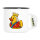 Emaille Tasse Quietscheente Königin Gummiente Queen 300ml Vintage