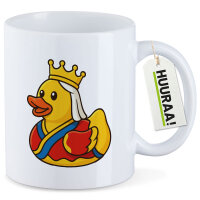 Kaffeetasse Quietscheente Königin Gummiente Queen 330ml
