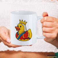 Kaffeetasse Quietscheente Königin Gummiente Queen 330ml
