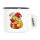 Emaille Tasse Quietscheente Joker Gummiente Hofnarr 300ml Vintage Emaille Becher