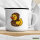 Emaille Tasse Quietscheente Mönch Gummiente Kloster 300ml Vintage