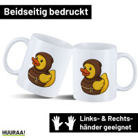 Kaffeetasse Quietscheente Mönch Gummiente Kloster 330ml