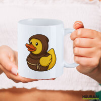 Kaffeetasse Quietscheente Mönch Gummiente Kloster 330ml