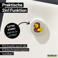 Magnet Quietscheente Mönch Gummiente Kloster 59mm Kühlschrankmagnet